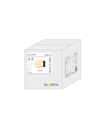 PUEBLA * PLAFÓN / APLIQUE LED 6W 3000K NEGRO